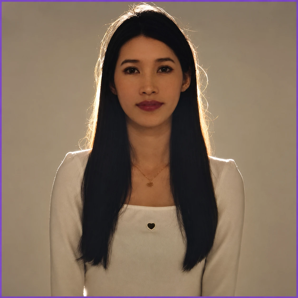 逆光案例：人物背后的光源形成明亮轮廓光