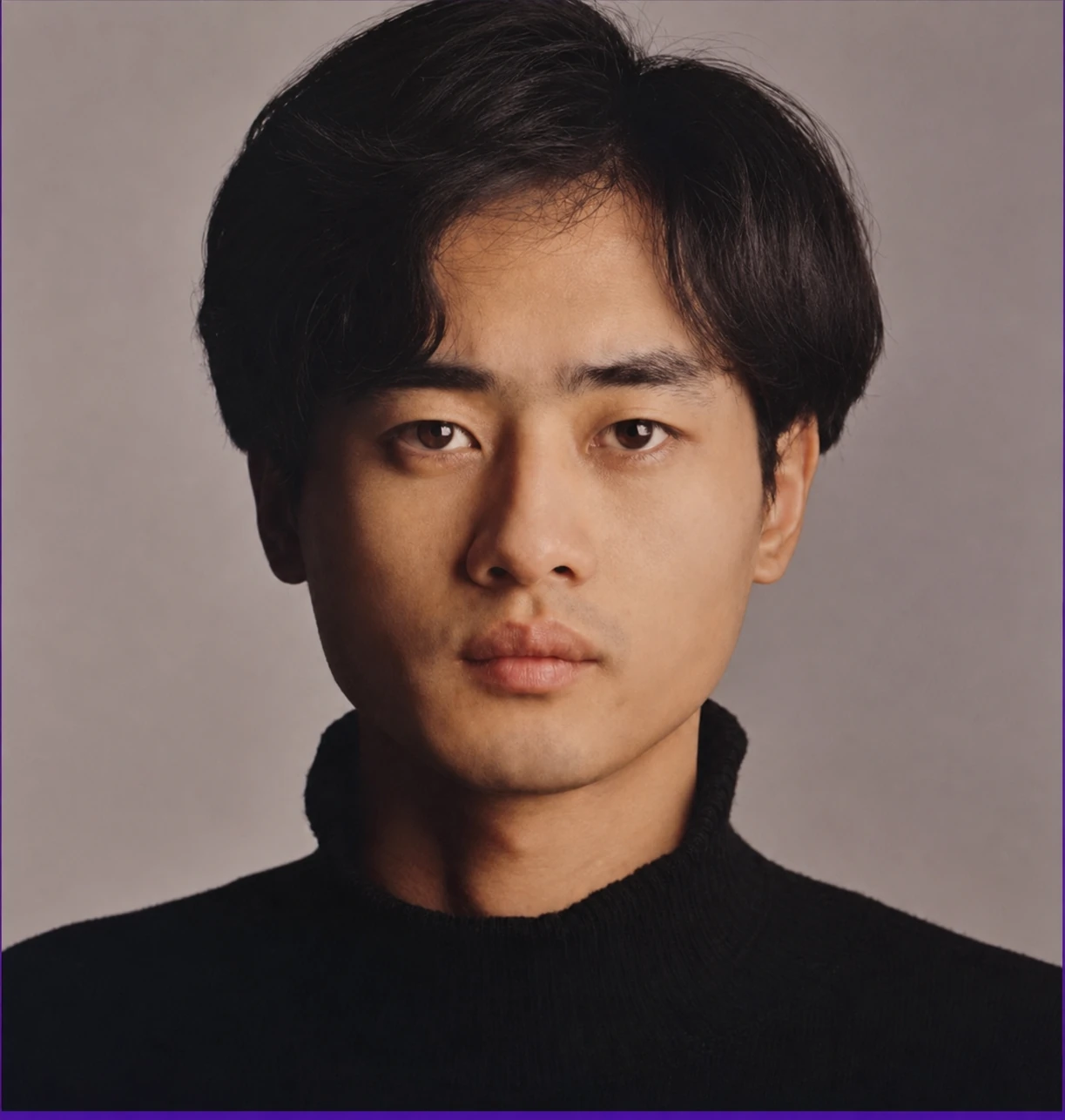 软光案例：柔和均匀照明下的男性肖像